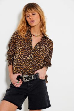 Five Jeans Chemise Canal Leopard Clearance