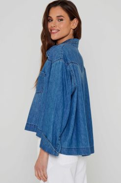 Five Jeans Chemise Clarence Bleu Moyen Online