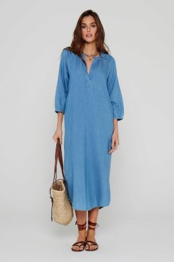 Five Jeans Robe Riselene Bleu Best