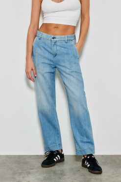 Five Jeans Jean Droit 271 Lavina Bleu Clair Clearance