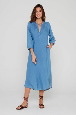 Five Jeans Robe Riselene Bleu Best