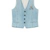 Five Jeans Gilet Victor Bleu Clair Best