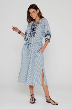 Five Jeans Robe Remus Bleu Wholesale