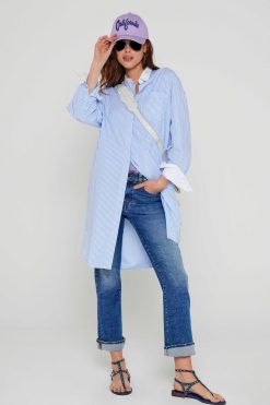 Five Jeans Robe Morgane Bleu New