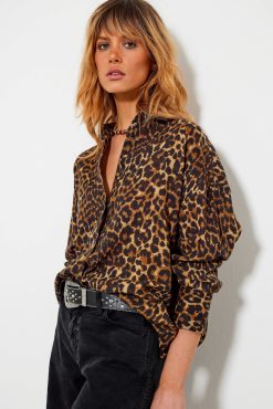 Five Jeans Chemise Canal Leopard Clearance