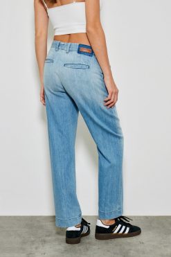 Five Jeans Jean Droit 271 Lavina Bleu Clair Clearance