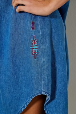 Five Jeans Robe Rym Bleu Hot