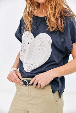 Five Jeans Tee-Shirt Coeur New