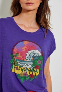 Five Jeans T-Shirt Du Club De Plage Hot