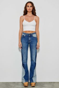 Five Jeans 331 Monica - Jean Evase Bleu Moyen Online