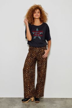 Five Jeans 739 Pantalon Fluide Nessy Leopard Best