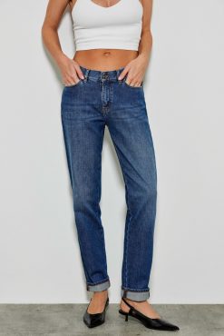 Five Jeans 299 Tara Jean Boyfit Bleu Moyen Hot