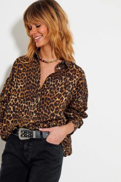 Five Jeans Chemise Canal Leopard Clearance