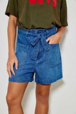 Five Jeans Short Stevy Bleu Online