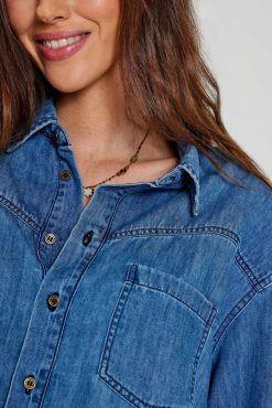 Five Jeans Chemise Clarence Bleu Moyen Online