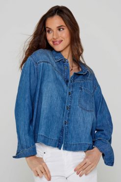 Five Jeans Chemise Clarence Bleu Moyen Online