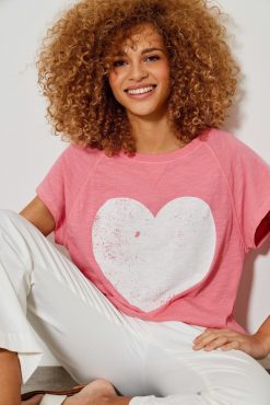 Five Jeans Tee-Shirt Coeur New