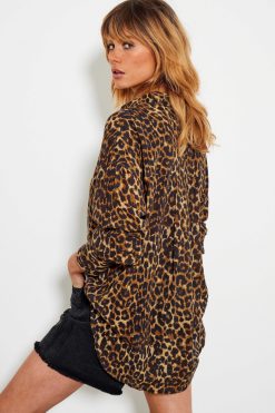 Five Jeans Chemise Canal Leopard Clearance