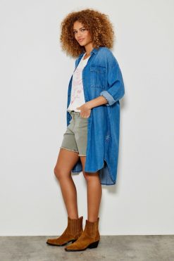 Five Jeans Robe Rym Bleu Hot