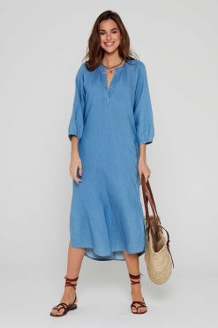 Five Jeans Robe Riselene Bleu Best