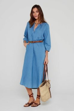 Five Jeans Robe Riselene Bleu Best