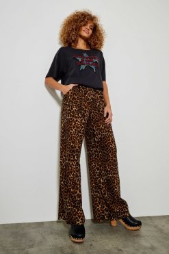 Five Jeans 739 Pantalon Fluide Nessy Leopard Best