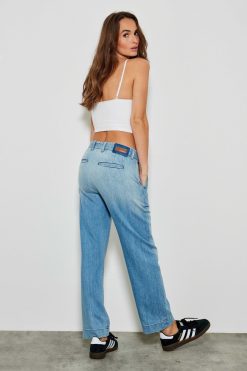 Five Jeans Jean Droit 271 Lavina Bleu Clair Clearance