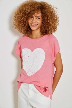 Five Jeans Tee-Shirt Coeur New