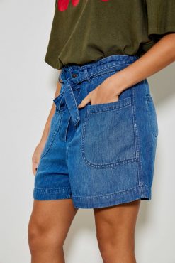 Five Jeans Short Stevy Bleu Online