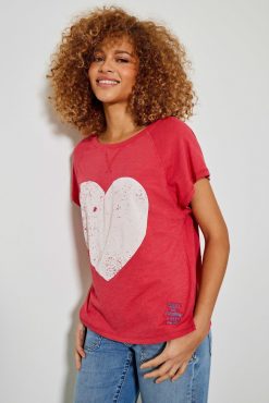 Five Jeans Tee-Shirt Coeur New