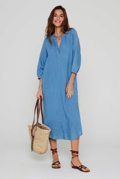 Five Jeans Robe Riselene Bleu Best