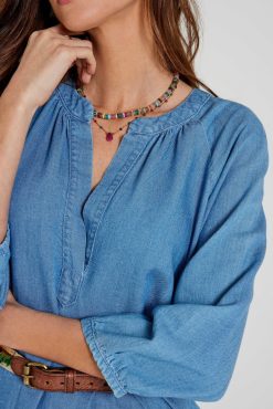 Five Jeans Robe Riselene Bleu Best