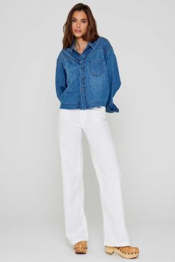 Five Jeans Chemise Clarence Bleu Moyen Online