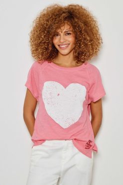 Five Jeans Tee-Shirt Coeur New