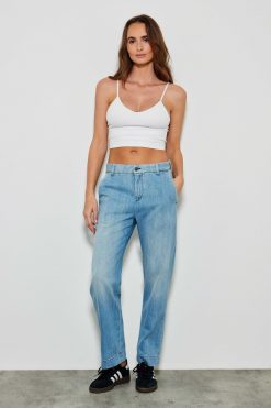 Five Jeans Jean Droit 271 Lavina Bleu Clair Clearance